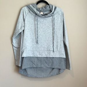 Sundance Layered Striped Pullover Hoodie